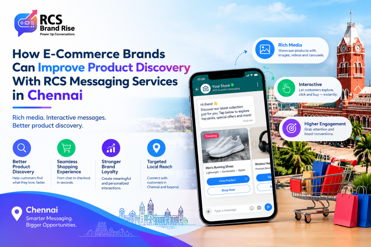 How E-Commerce Brands Can Improve Product Discovery With RCS Messaging Services in Chennai