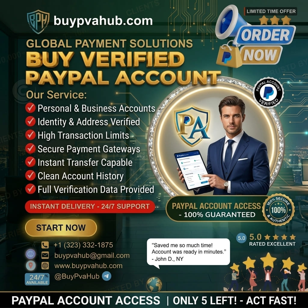 Stop Getting Halted! Buy Verified PayPal Account from Buypvahub.com Today
