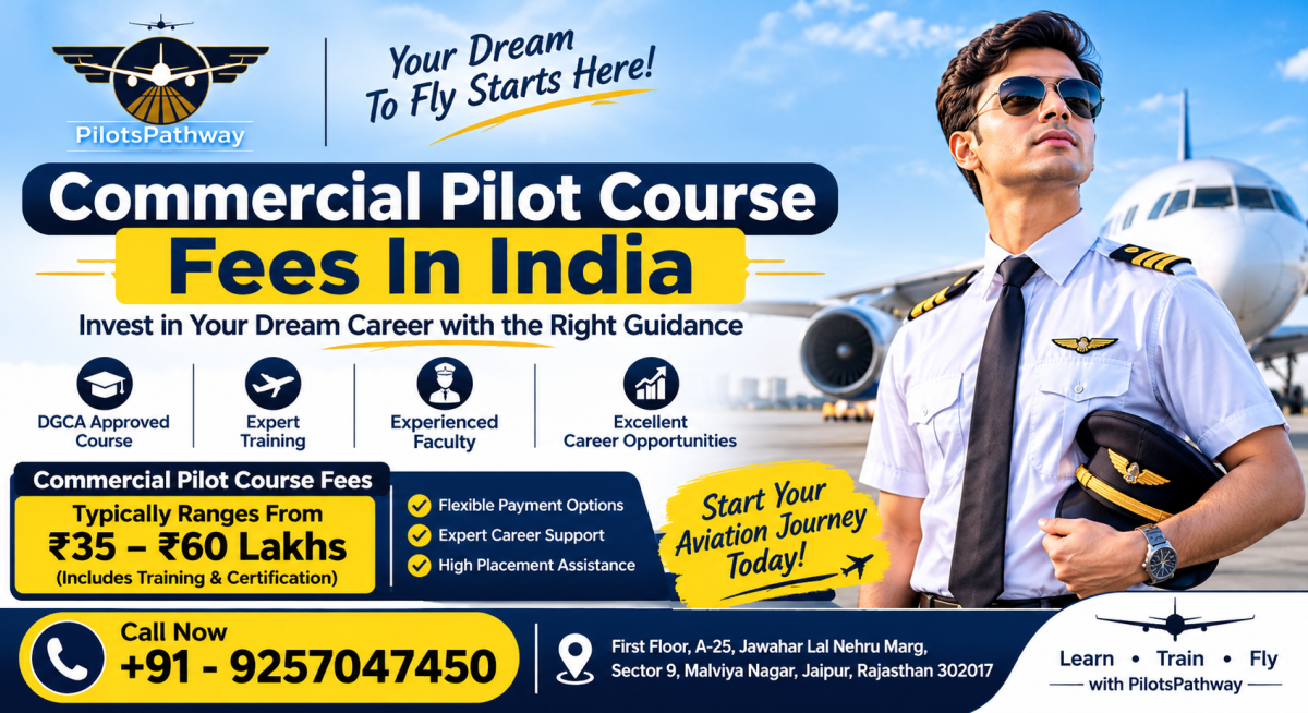 Commercial Pilot Course Fees In Bengaluru: Fees and Training Details