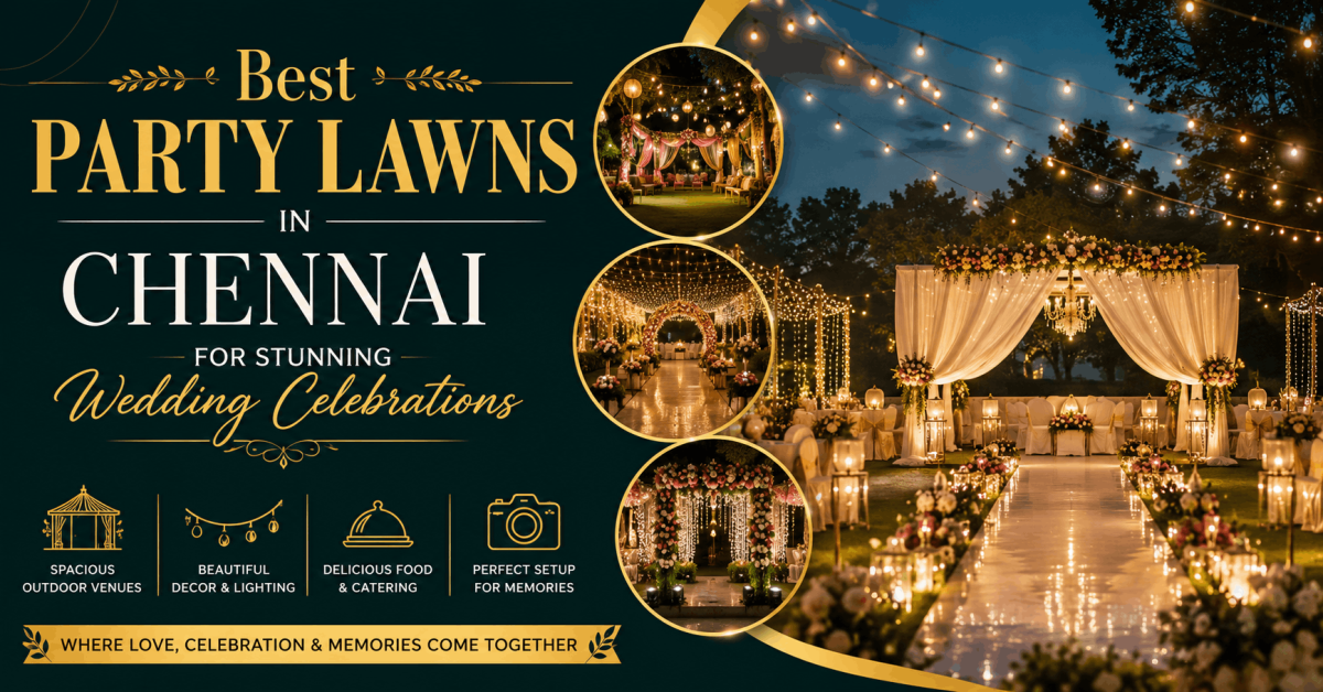 Best Party Lawns in Chennai for Stunning Wedding Celebrations