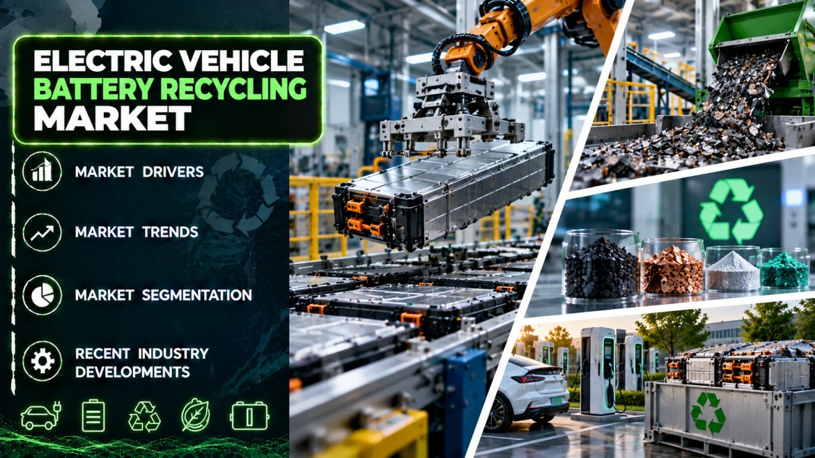 Electric Vehicle Battery Recycling Market Size, Trends, and Industry Analysis 2034