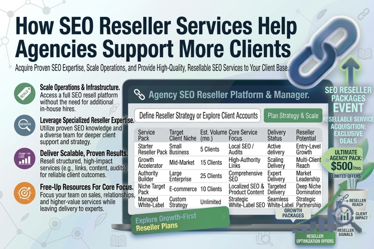 How SEO Reseller Services Help Agencies Support More Clients