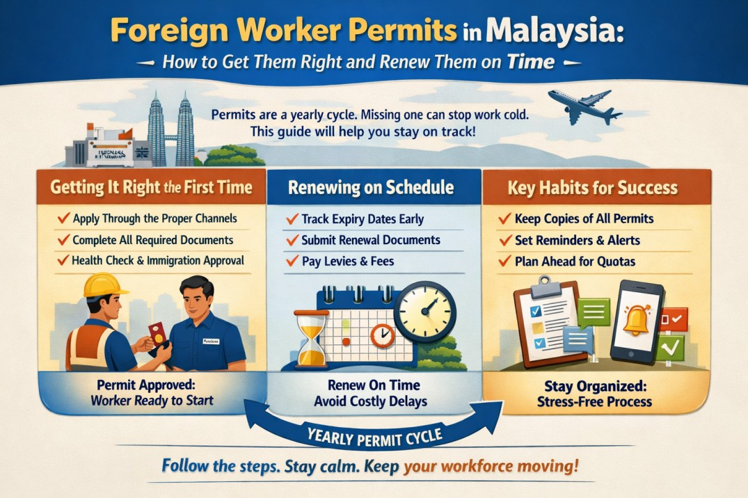 Foreign Worker Permits in Malaysia: How to Get Them Right and Renew Them on Time