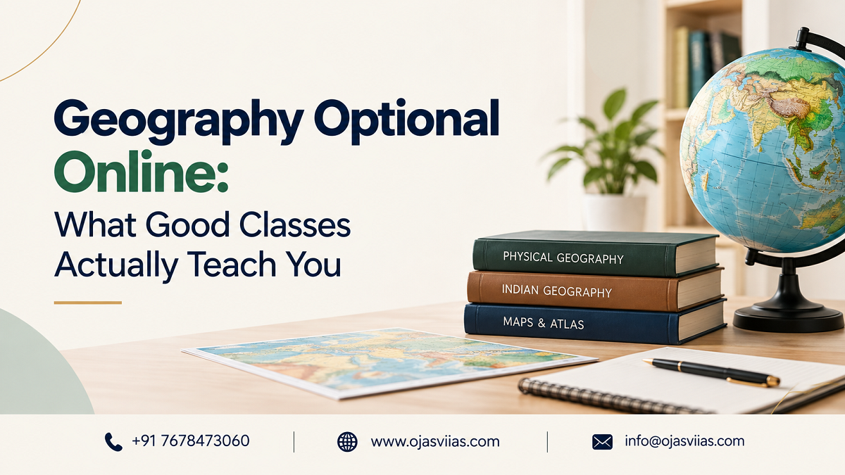 Geography Optional Online: What Good Classes Actually Teach You