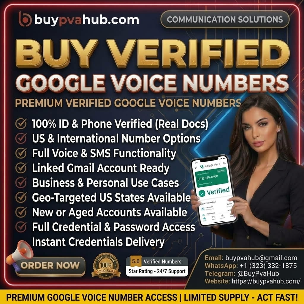 Buy Verified Google Voice Number from Buypvahub.com | Instant Delivery & Lifetime Guarantee