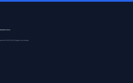 AI Metadata Cleaner — Free In-Browser EXIF, GPS, C2PA & AI Provenance Remover