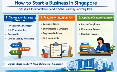 How to Start a Business in Singapore: Structure, Incorporation Checklist and the Company Secretary Role