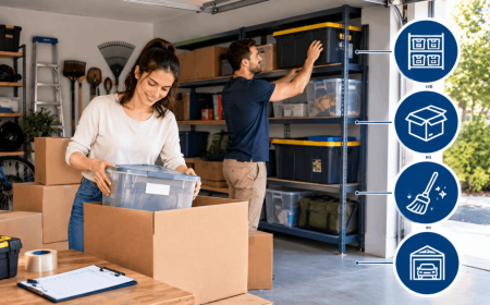 How to organise a garage before moving house