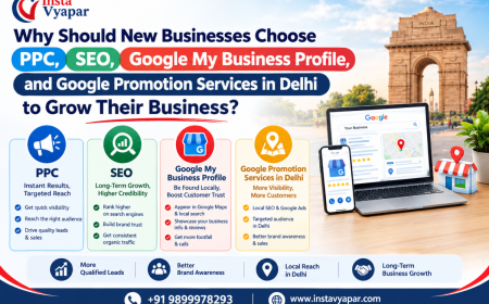 Why Should New Businesses Choose PPC, SEO, Google My Business Profile, and Google Promotion Services in Delhi to Grow Their Business?