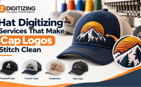 Hat Digitizing Services That Make Cap Logos Stitch Clean