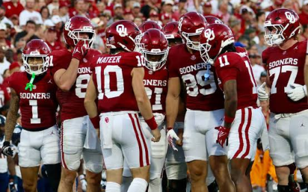 Oklahoma WR Isaiah Sategna was eadyin the direction of Return Punt for Touchdown