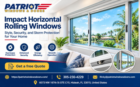 Impact Horizontal Rolling Windows for Hurricane Protection