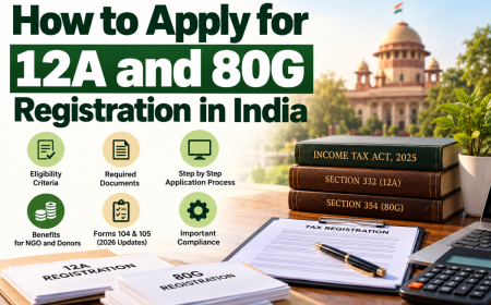 How to Apply for 12A and 80G Registration in India: Complete Guide