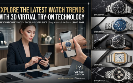 Explore the Latest Watch Trends with 3D Virtual Try-On Technology
