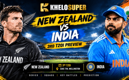 Khelosuper Match Watch: New Zealand vs India, 3rd T20I Preview