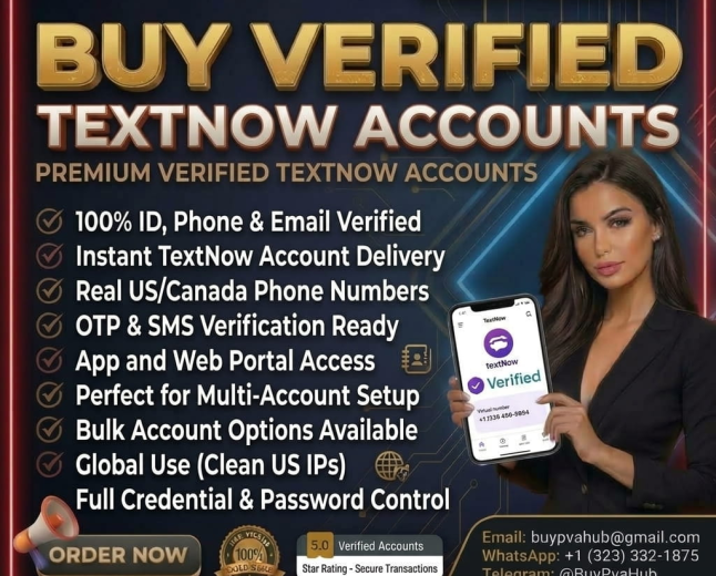 Buy TextNow Account | Instant Delivery & Verified US Numbers | Buypvahub