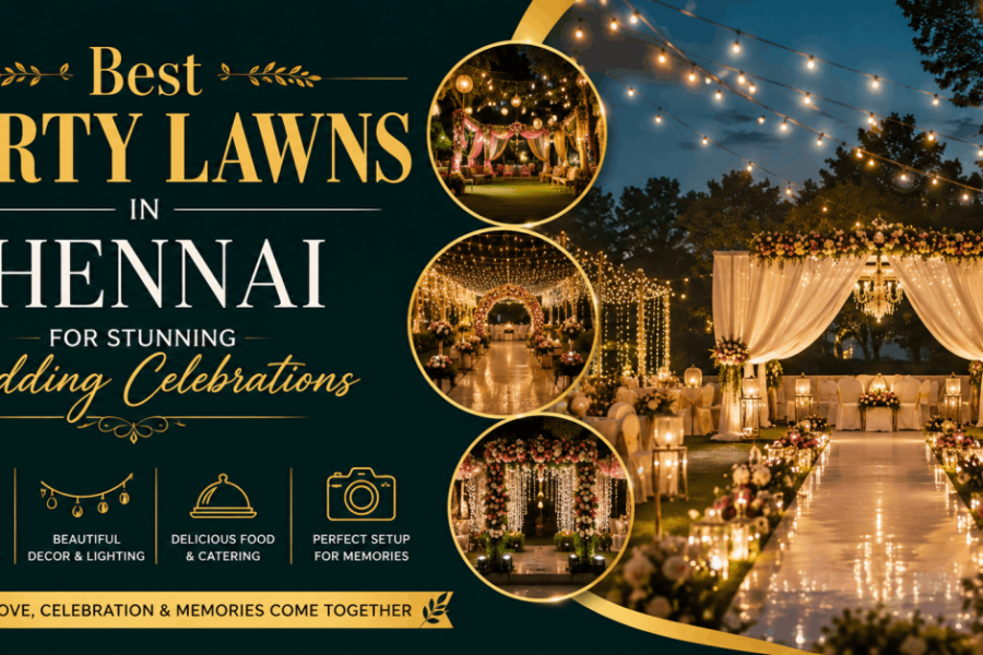 Best Party Lawns in Chennai for Stunning Wedding Celebrations