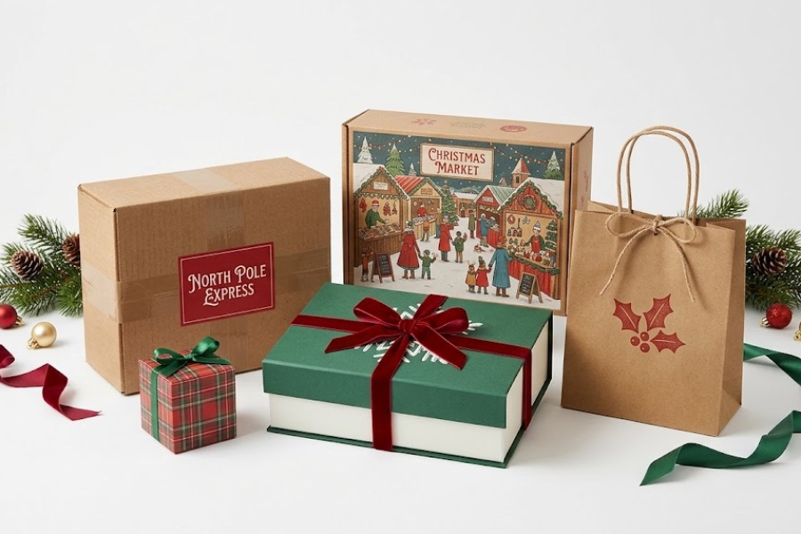 Types of Christmas Packaging: Materials, Uses, Prices & Custom Options